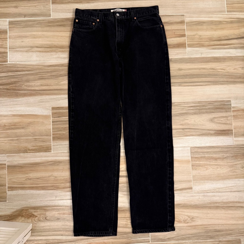 Vintage Levi's 550 Black Jeans Mens 36x36 Relaxed Fit‎ Tapered 2008 Mexico Y2K